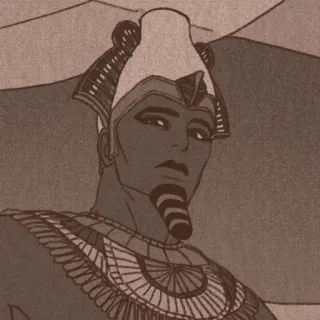 💩 égypte antique, égyptien, pharaon, roi, historique telegram sticker