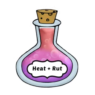 💊 Heat + Rut potion, heat, rut, magic, fantasy, sticker telegram sticker