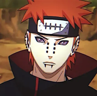 ⚡ Pain Naruto Anime, Naruto, Pain, Akatsuki, Karakter, Manga telegram sticker