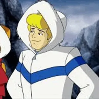 🐶 Fred Jones Scooby-Doo cartoon, mystery, fred, scooby-doo, character telegram sticker