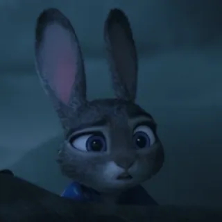 🤙 Judy Hopps Zootopia lapin, zootopie, dessin animé, judy hopps, disney telegram sticker