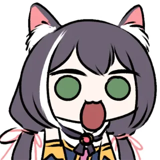 Sad Kyaru-chan telegram stickers