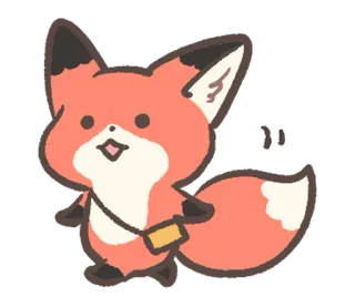 😇 "". キツネ, 動物, ステッカー, 可愛い telegram sticker