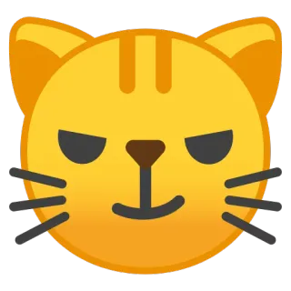 😼 kucing, emoji, hewan, peliharaan, lucu telegram sticker