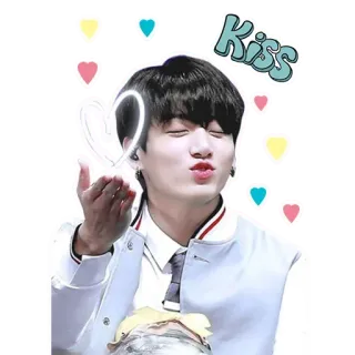 😘 Kiss сердце, поцелуй, воздушный поцелуй, любовь, привязанность whatsapp sticker