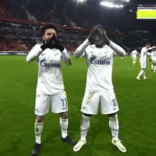 🕺 futebol, esportes, jogadores, celebração, festa telegram sticker