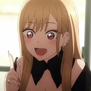 👆 Marin Kitagawa My Dress-Up Darling Anime, Garota, Personagem, My Dress-Up Darling, Marin Kitagawa telegram sticker