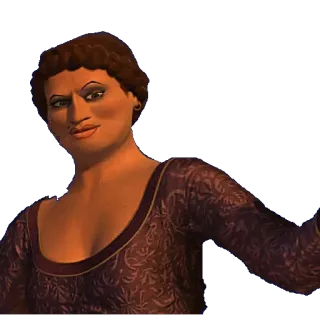 👱 Lord Farquaad (as Fiona) Shrek Shrek, Lord Farquaad, Fiona, engraçado, meme, mashup, princesa whatsapp sticker