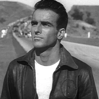 〰 Montgomery Clift Montgomery Clift, Schauspieler, Vintage, Schwarzweiß, Porträt, Klassiker, Hollywood whatsapp sticker