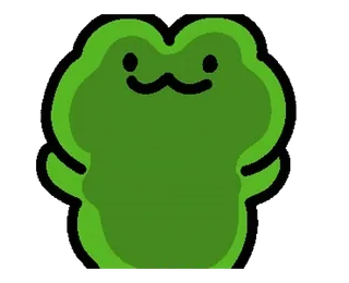 💚 Frosch, grün, Cartoon, süß, Tier whatsapp sticker