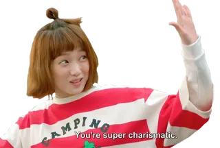 ✋ You're super charismatic. charismatisch, person, süß telegram sticker