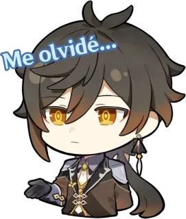 😅 Zhongli Genshin Impact Me olvidé.... anime, game, genshin impact, character, zhongli telegram sticker