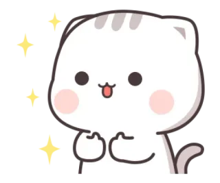 🍼 chat, mignon, kawaii, paillettes telegram sticker