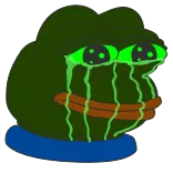 😭 Pepe the Frog pepe, grenouille, pleurs, triste whatsapp sticker