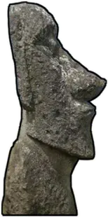 🗿 โมไอ, รูปปั้น, หิน, เกาะอีสเตอร์, ประติมากรรม, ชิลี telegram sticker