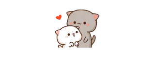 ☺️ 猫, 可愛い, 愛, ハート, 動物 telegram sticker