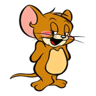 👤 Jerry Mouse Tom and Jerry cartoon, mouse, character, jerry, humor telegram sticker