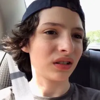 😐 Finn Wolfhard attore, celebrità, teenager, Finn Wolfhard telegram sticker