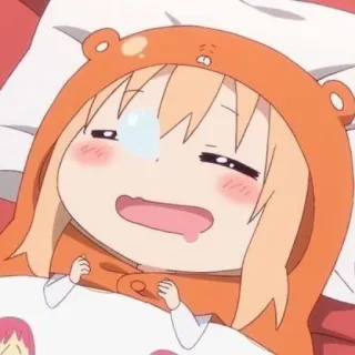 🍊 anime, sleepy, cute, cartoon, lazy, manga telegram sticker