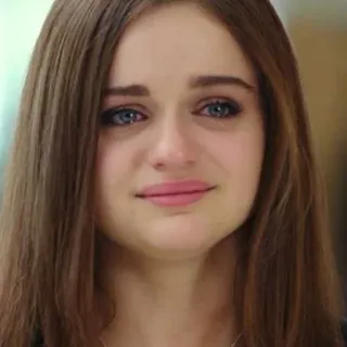 😢 Joey King actress, sad, crying, emotional, woman, face, portrait telegram sticker