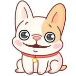 🗣 perro, lindo, cachorro, dibujo animado, animal, mascota, pegatina whatsapp sticker