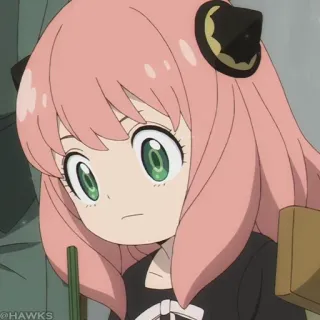 🍥 Anya Forger Spy x Family Anime, Spy x Family, Anya Forger, Mignon, Dessin animé, Manga telegram sticker