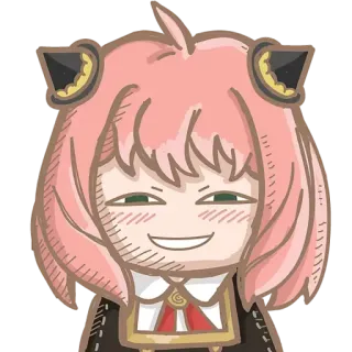 ☕ Anya Forger Spy x Family Anime, Anya, Spy x Family, Karakter, Fanart, Stiker telegram sticker