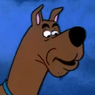 😨 Scooby-Doo cane, cartone animato, Scooby-Doo, animato, personaggio telegram sticker