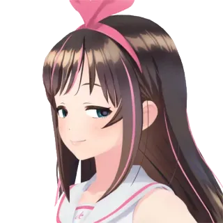 😏 Kizuna AI Anime, Youtuber Virtual, Kizuna AI, Garota, Kawaii, VTuber whatsapp sticker