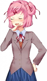 💕 Natsuki Doki Doki Literature Club! Anime, Manga, Słodkie, Natsuki, Doki Doki Literature Club telegram sticker