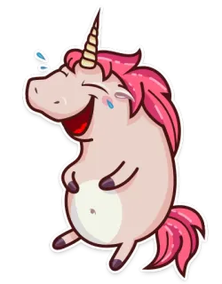 Stella the Unicorn whatsapp stickers