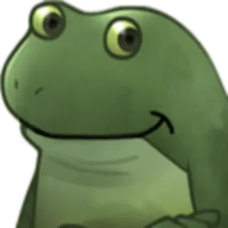 🙂 rana, animal, verde, dibujo animado, anfibio whatsapp sticker