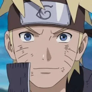 🦊 Naruto Anime, Manga, Ninja, Postać, Blond, Niebieskie Oczy telegram sticker