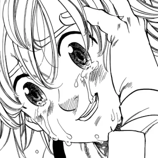😭 anime, manga, crying, sad, tears, emotion telegram sticker
