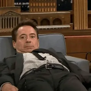 😐 Robert Downey Jr., actor, celebrity, portrait, man telegram sticker