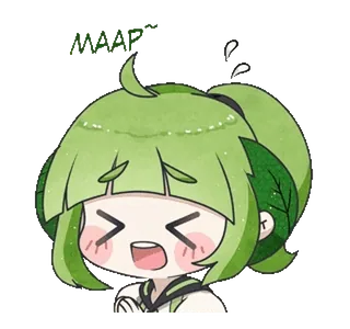 🙏 WAAAP~ Cartoon, Anime, Weinend, Traurig, Süß, Kawaii, Grün whatsapp sticker