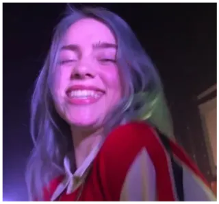 😚 Billie Eilish 比莉·艾利什, 歌手, 音乐人, 名人, 流行明星 telegram sticker