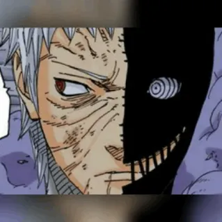 ⚫️ Obito Uchiha Naruto Anime, Manga, Villain, Obito, Uchiha, Mascherato, Naruto telegram sticker
