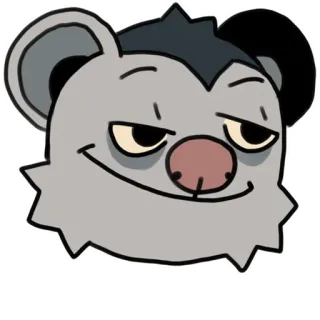 🌰 cartoon, animal, smirk, mammal telegram sticker