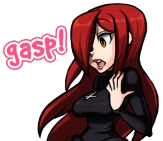 😲 gasp! reacción, exclamación, sorpresa telegram sticker