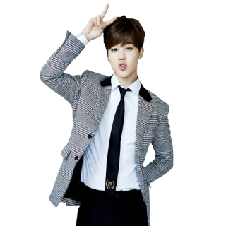 ✌️ 韓国, ティーン, 学生, スタイル, ジャケット, ネクタイ telegram sticker