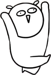 😚 gufo, cartone animato, animale, adesivo, disegno, uccello, divertente, umorismo telegram sticker