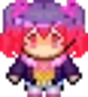 💝 Anime, Personnage, Pixel art, Mignon telegram sticker