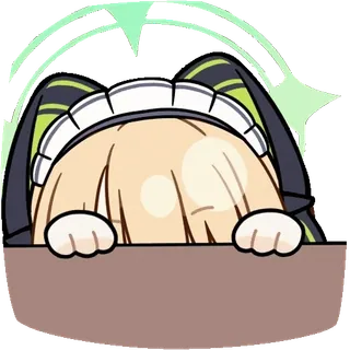 ๐ anime, cat, cute, cartoon, girl, kawaii telegram sticker