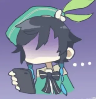😱 Venti Genshin Impact venti, genshin impact, anime, video game, karakter, game seluler whatsapp sticker