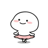 💃 carino, personaggio, ballare, adesivo, cartone animato whatsapp sticker