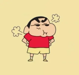 💈 Shin-chan 짱구, 애니메이션, 만화, 화난, 캐릭터 whatsapp sticker