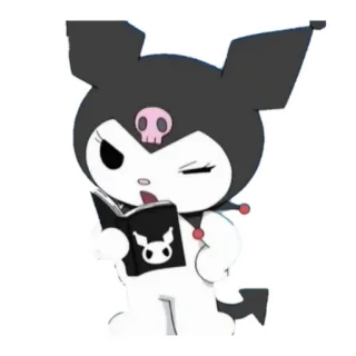 🥺 Kuromi kuromi, sanrio, anime, dessin animé, mignon, kawaii telegram sticker