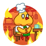 Cocky Cook telegram stickers