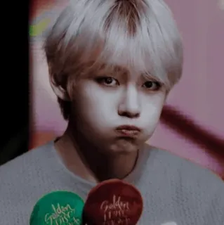 🗝 Golden kpop, carino, ritratto, v, bts, idol telegram sticker